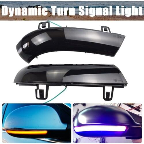 2 pcs Dynamic Turn Signal LED Rearview Mirror Indicator Blinker Repeater Light For Volkswagen VW Golf 5 Jetta MK5 Passat B6