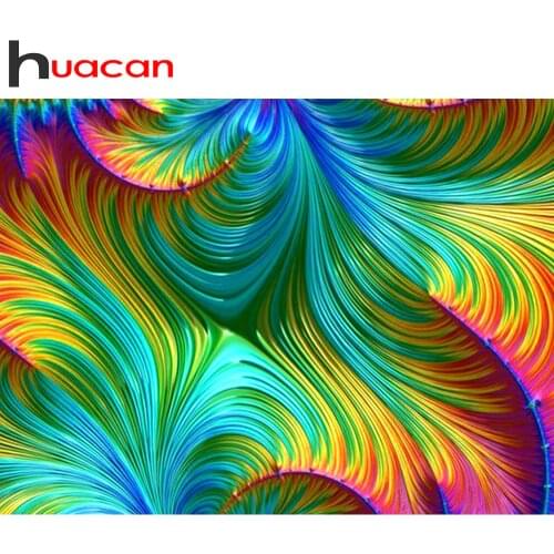 Huacan Diamond Painting Landscape Cross Stitch Kit Diamond Mosaic Full Layout Diamond Embroidery With Square Round Stones