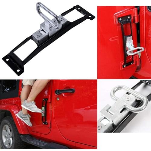 Car Exterior Door Hinge Folding High Quality Foot Pedal Peg Rest Pedal Plate Foot Pegs For Jeep For Wrangler JK JL 2007-2018