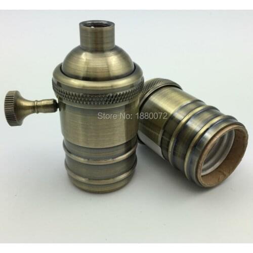 Free shipping antique Industrial Pendant Lampholder E26/E27 Retro Edison Bulb Socket Vintage Hanging Pendant lamp base