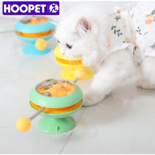 HOOPET Sucker Toy For Cats Rotating Anti-boring Toys For Ragdoll Cat Fidget Toys Cat Accessories Auto-rotating Toy For Dog