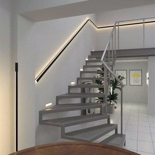 Line Strip Simple Led Wall Light Indoor Outdoor Home Decor Wall Lamp Garden Villa Porch Living Room Background Decor Wall Sconce