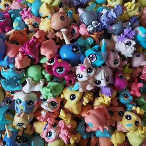 LPS random rare cute pet shop old animal toy standing original kitten puppy collection figures toys for children