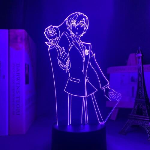 Manga 3d Lamp Ouran High School Host Club Tamaki Suoh Figure for Room Decor Night Light Kid Bithday Gift Anime Led Light Bedroom