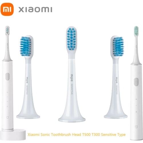 XIAOMI MIJIA Mi Sonic Toothbrush Heads 3PCS Sensitive Type Soft Xiomi Smart Electric Tooth Brush Head Replacement T300 T500 NEW