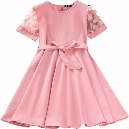 Childrens Clothing Autumn Girl Dress Western Style Polka Dot Long-Sleeved Tube Top Solid Color Cute Princess Cake Dress