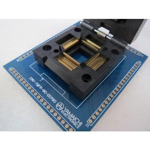 Original YAMAICHI IC Test Seat IC51-0804-711 Burning Programmer QFP80/DIP Socket Adapter