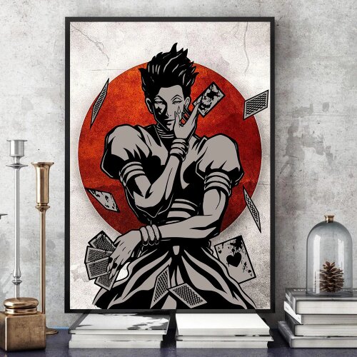 Nordic Home Decor Posters Anime Poster Hunter X Hunter Hisoka Wall Art Canvas Painting Prints Poster Modular BedRoom No Frame