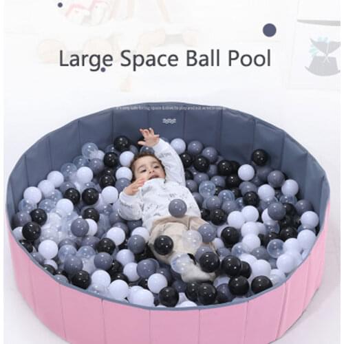 Portable Dry Pool Ball Pit Baby Playground Ball Box with Plastic Ocean Ball Pool Playpen Toy Washable Folding Fence