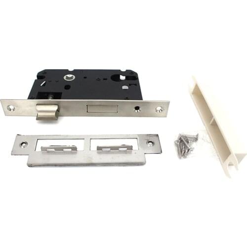 RML-30 Durable 5058 bedroom stainless steel mortice Invisible sliding door Split lock handle lock Body