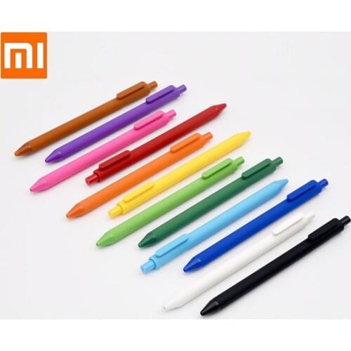 New KACO Rainbow Pen 12pcs Smooth writing Simple shape 0.5mm refill for student office stationery pen