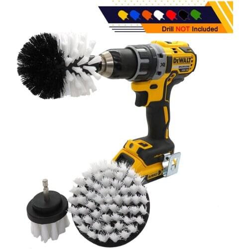 Drill Brush Cleaner Scrubbing Brushes Bathroom Surface Grout Tile Tub Shower Kitchen Auto Care Cleaning Tools 2/3.5/4