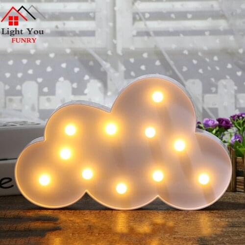 LED cloud decoration lamp Christmas romantic decoration night light Childrens bedroom decoration lamp