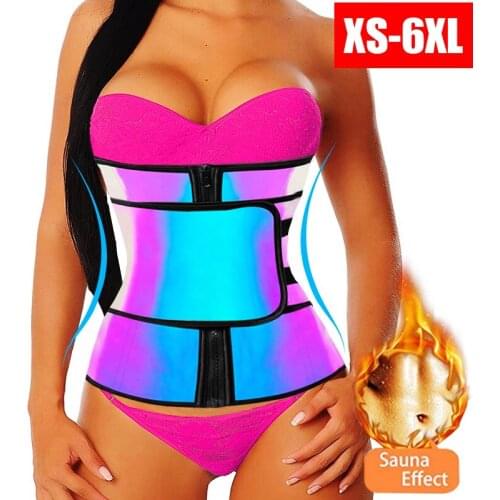 Twinso 9 steel bone Neoprene Latex Waist Trainer Slim Body Shaper Modeling Belt Laser Cincher Girdle Shapewear Zipper Sports Top