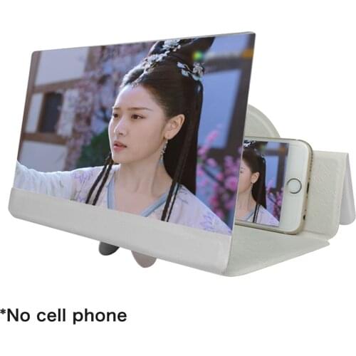 8inch 5D Universal Mobile Phone Screen Magnifier HD Video Magnifying Portable Smartphone Stand Enlarged Magnifier Folding Holder