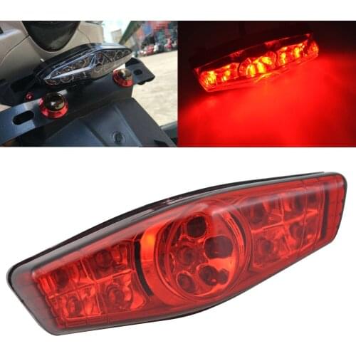 Red Motorcycle Tail Lights Brake Turn Signal Lamp Universal For Harley Honda Suzuki Victory Chopper Cruiser Bobber Cafe Racer