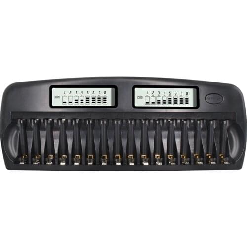 PALO NC32 12/16 Slot LCD Display Smart Battery Fast Charger Multiple Protection Smart KTV Microphone Battery Charger No Battery