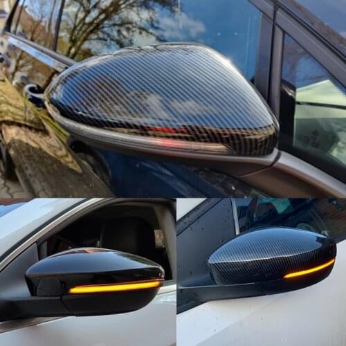 Carbon Look Side Wing Mirror Cover for VW Golf 7.5 MK7 7 GTD R GTI 6 Passat B7 CC Scirocco Polo 6R 6C MK6 Cap for Jetta 6 MKVI