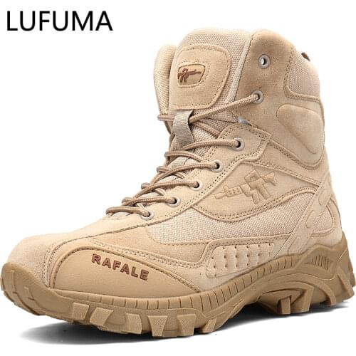 Winter Autumn Men Military Boots Quality Special Force Tactical Desert Combat Ankle Boats Army Work Shoes Leather Snow Boots