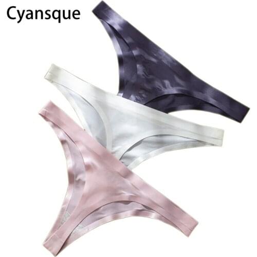 1 Pcs Seamless Sexy Sports Panty Woman Underwear Solid Female T-back G-string Thong Sexy Sports Underwear For Woman New BANNIROU