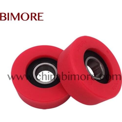 100PCS/PACK BIMORE TYRL001 tongda Escalator Step Roller RED OD70mm Thickness25mm Bearing 6204 70*25*6204