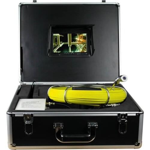 1000TVL 23mm Lens Industrial Endoscope 7 inch Waterproof Sewer Pipe Inspection Camera System With 20M Fiberglass Cable