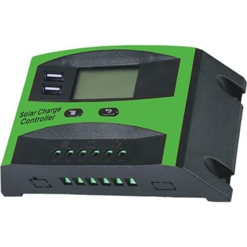 20A/30A MPPT Solar Panel Regulator Charge Controller LCD Dual USB Solar Panel Charge Regulator 12V/24V Solar System Controller