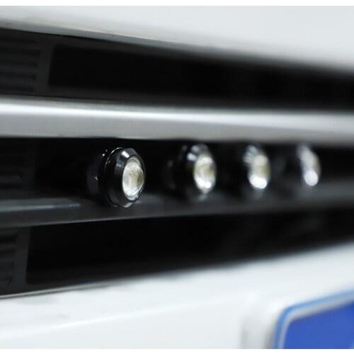 4pcs Universal Car Lights Daytime Running Lights Backup Reversing Signal Lamp Waterproof 18mm 23mm Black Sliver Led Eagle Eye