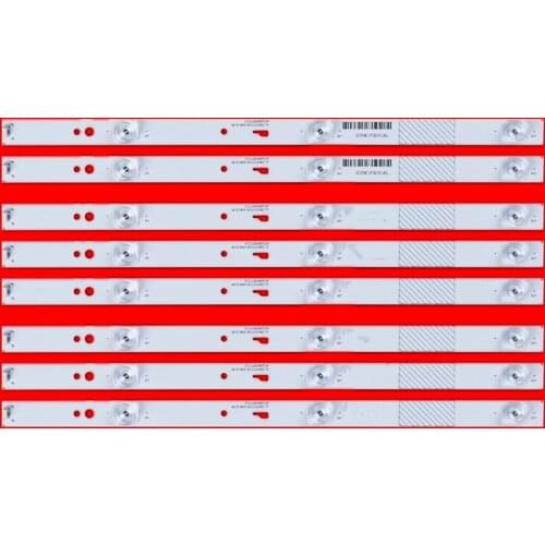 8 PCS original 43FD TV backlight strip 4C-LB430T-JF2 JL.D43031330-004CS-M