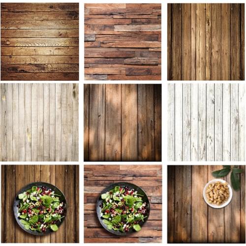 Wood Photo Background Photophone Pinewood Photography Backdrops Studio Shoots for Camera Photo Customized Size 60x60cm