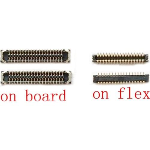 2pcs LCD Display Screen Flex Cable FPC Connector Cor Elephone P8 Mini P8Mini Plug On Motherboard Board 34pin