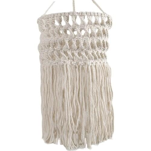 Macrame Tapestry Wall Hanging Lampshade Bohemian Woven Chandeliers Art Decor