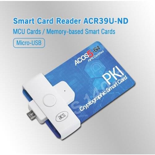 Hot Selling Cheap Micro USB 2.0 Mobile Phone Contact Smart Card Reader ACR39U-ND