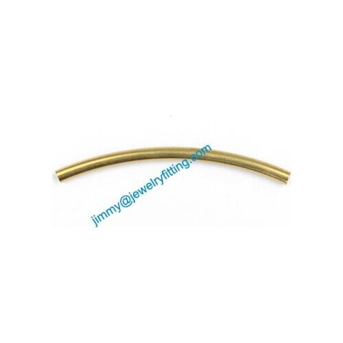 2013 New Jewelry findings Bent Tubing tube spacer tube beads for bracelet 3*50mm