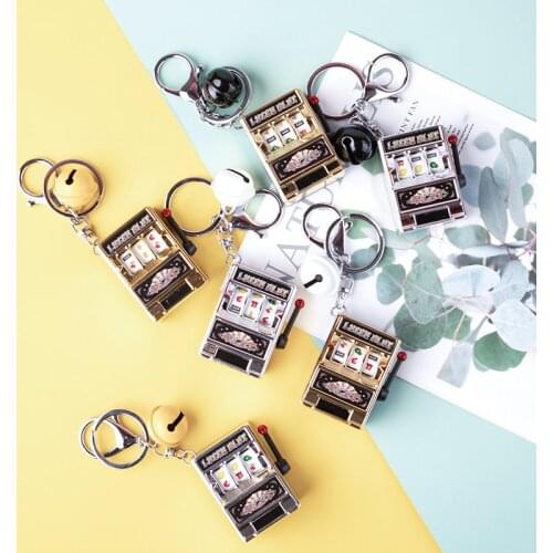 Facebook Tube Hot Sale 2021 New Mini Fruit Machine Digital Lottery Machine Toy Game Locomotive Bag Pendant Childrens Toys Trend