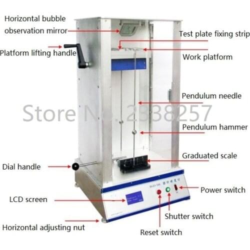 BGD508 double pendulum BGD509 single pendulum automatic pendulum hardness tester König / Passaz pendulum rod tester