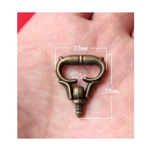 Mini thread tapping alloy small handle antique drawer handle cabinet door screw handles