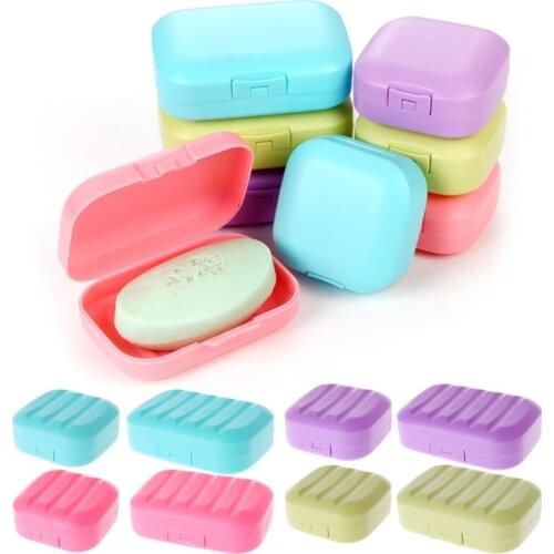 Mini Soap Box Bathroom Dish Plate Case Home Shower Travel Holder Container Cute