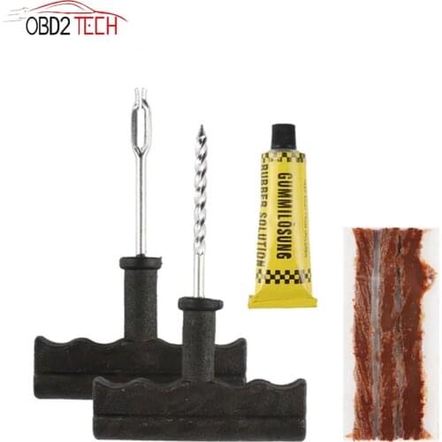 Car Tire Repair Tool Tire Repair Kit Studding Tubeless Tire Repair Kit Tyre Puncture Tire Repair Car Accessories Garage Tools