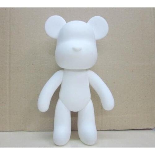 Wholesale 4pcs/set Gloomy Bear POPOBE 7 inch White Mold for DIY Graffiti painted 18cm