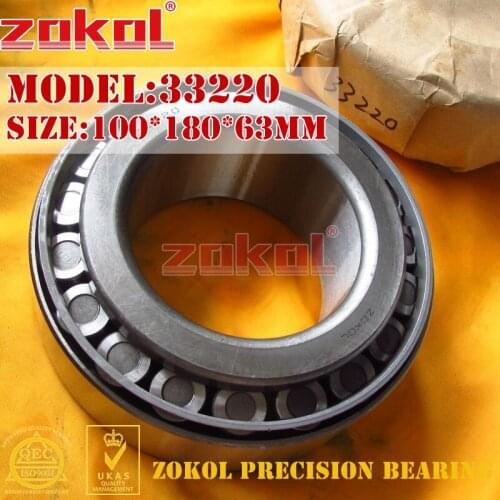 ZOKOL bearing 33220 3007220E Tapered Roller Bearing 100*180*63mm