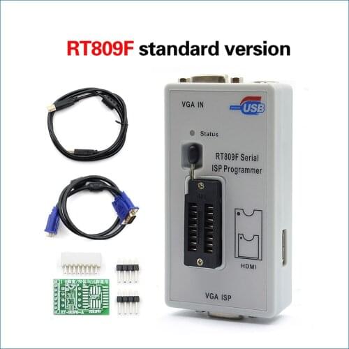 S ROBOT 100% Original Newest RT809F ISP Programmer/ RT809 lcd usb programmer Repair Tools 24-25-93 serise IC EC12