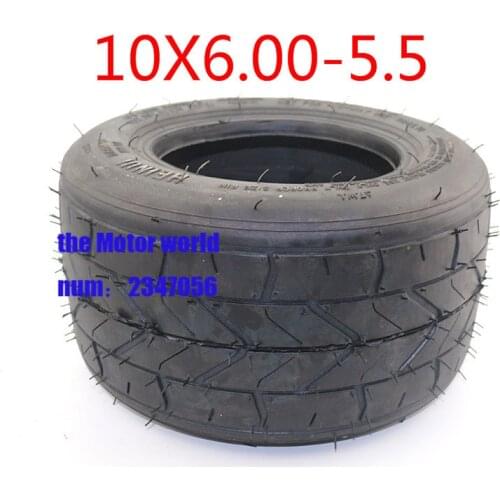 Widened tire 10x6.00-5.5 motorcycle tubeless tire four wheel tire vacuum Road tire FREE shipping