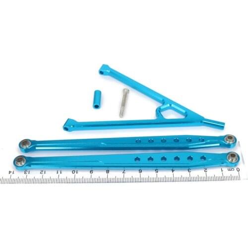 RCAWD 1Set Aluminum Rear Suspension Link Rod + Chassis Linkage Y-LinkFor Rc Car Hobby Model Car 1/10 Axial Scx10 Hop-Up Parts
