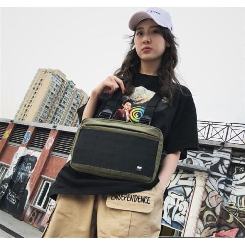 Chest Rig Bags New Popular Adjustable Tactical Pocket Hip Hop Streetwear Functional Tactical Breast Bag Cross Shoulder Bag 2019