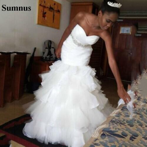 Sumnus Mermaid Silhouette Wedding Dresses