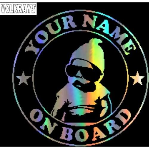 Volkrays Funny Car Sticker Custom Baby on Board Creative Decal Automobile Motorcycle Decoration Accessories Vinyl,13cm*13cm