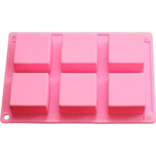 Zeegle Silicone Cake Mold Handmade Soap Mold Bakeware DIY Chocolate Moulds Ice Cube Tray Tools 6 Holes