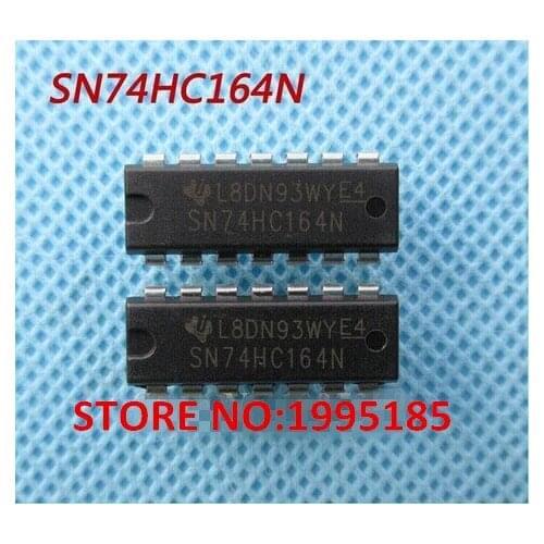 10pcs free shipping SN74HC164N 74HC164 74HC164N DIP-14 Counter Shift Registers 8-Bit Parallel-Load new original