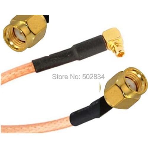 10PCS MMCX Male to RP SMA RP-SMA Male Adapter RF Coax Pigtail Cable RG316 15cm
